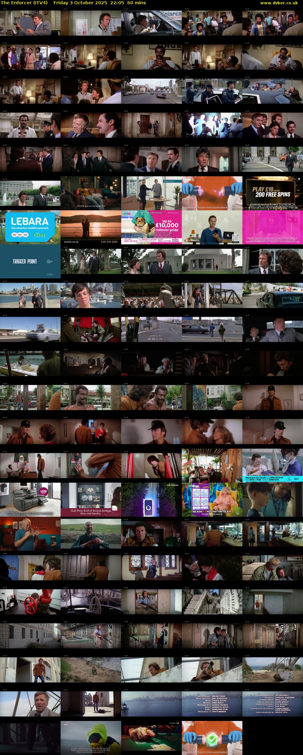 The Enforcer (ITV4) Friday 3 October 2025 22:05 - 23:05