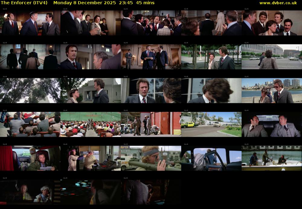 The Enforcer (ITV4) Monday 8 December 2025 23:45 - 00:30