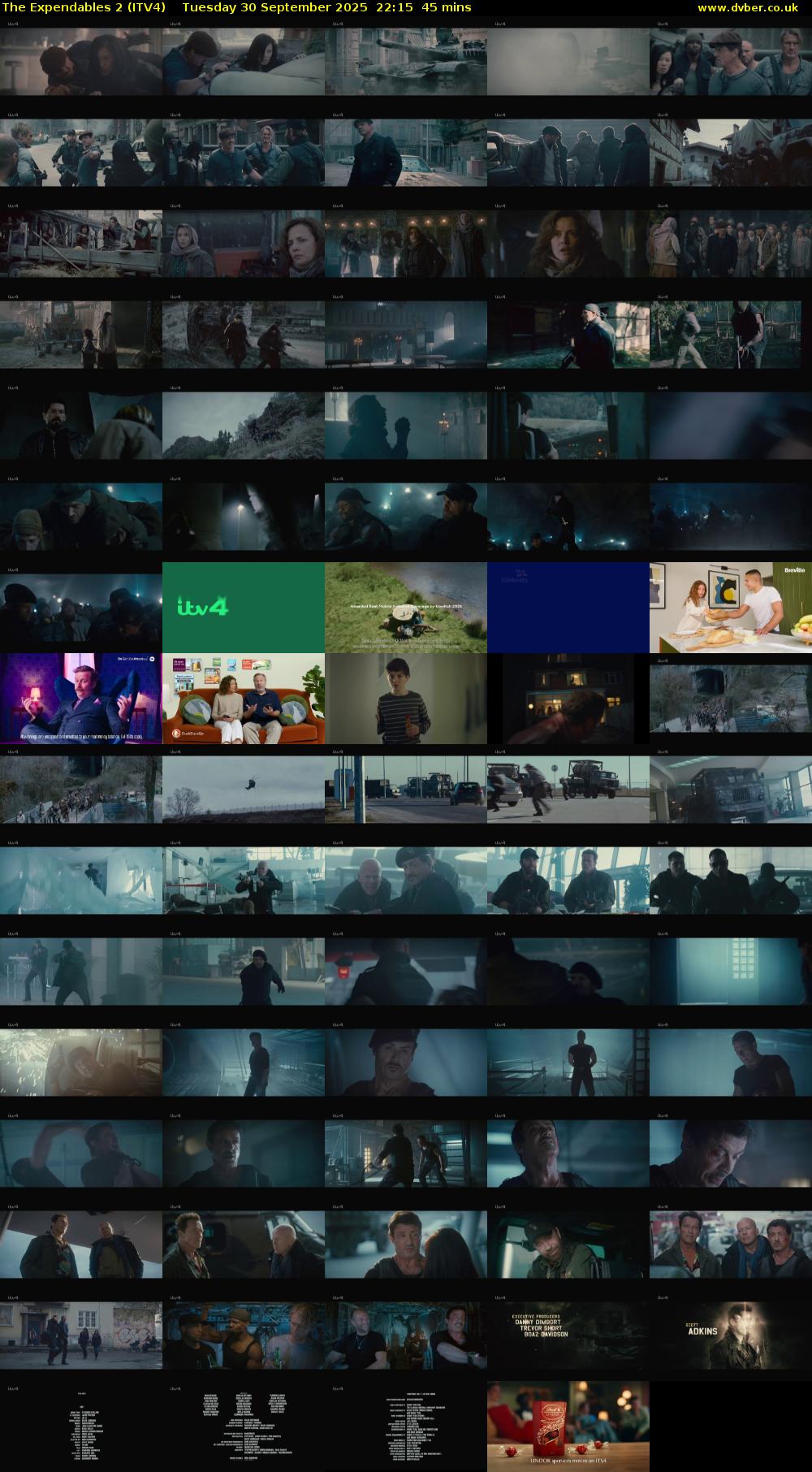 The Expendables 2 (ITV4) Tuesday 30 September 2025 22:15 - 23:00