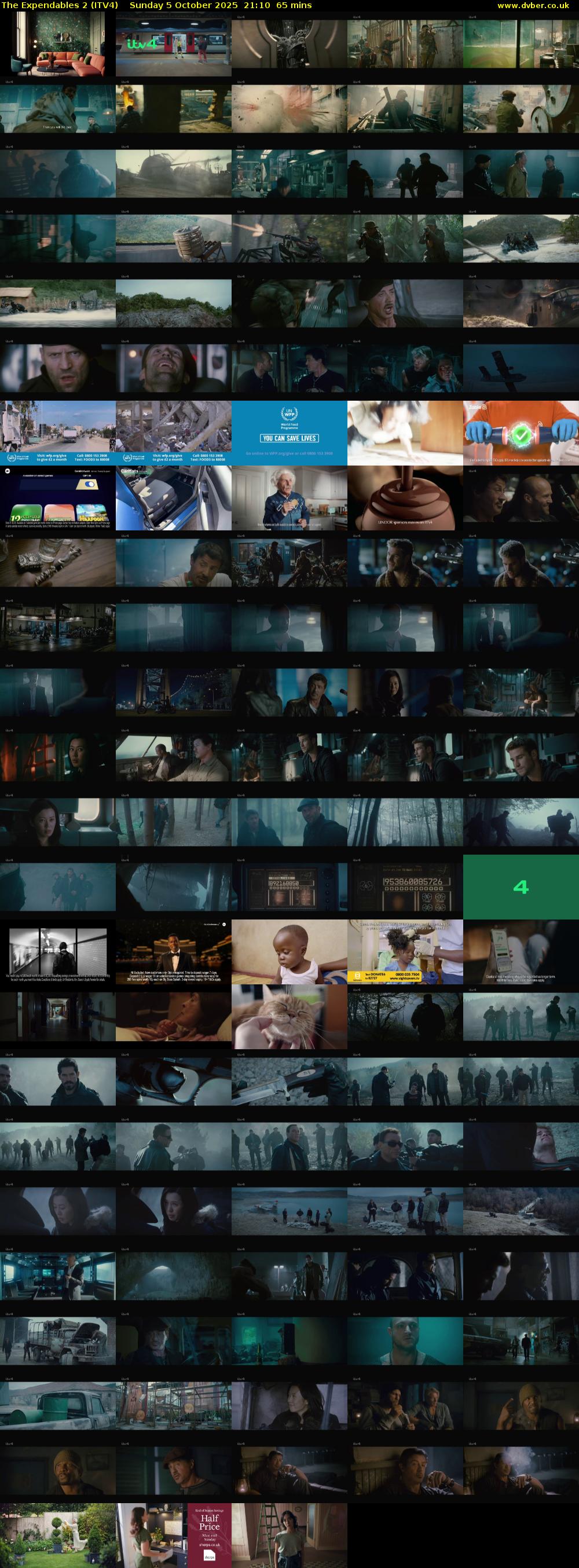 The Expendables 2 (ITV4) Sunday 5 October 2025 21:10 - 22:15