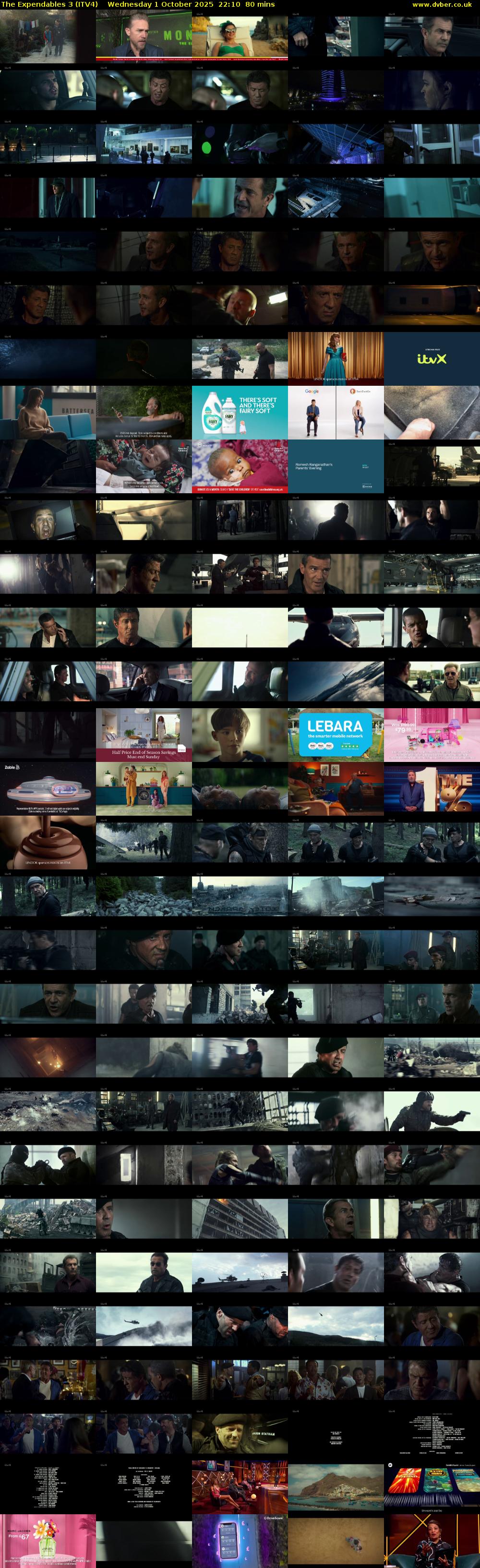 The Expendables 3 (ITV4) Wednesday 1 October 2025 22:10 - 23:30