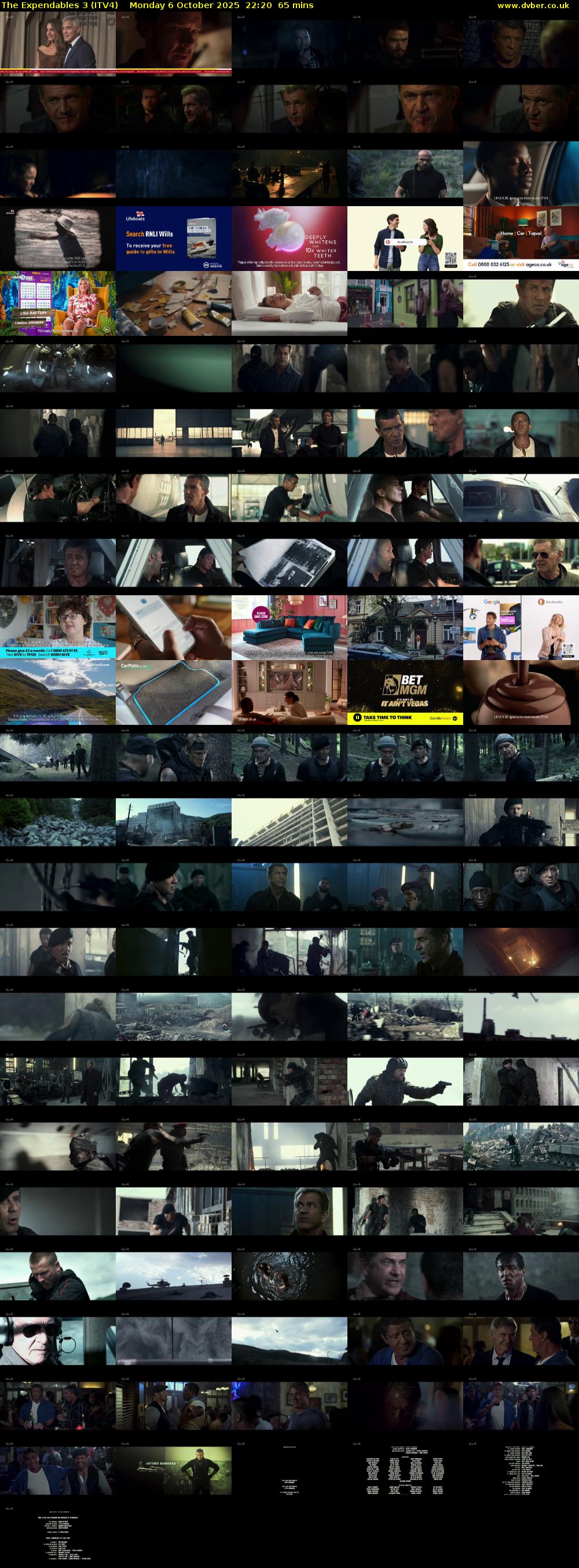 The Expendables 3 (ITV4) Monday 6 October 2025 22:20 - 23:25