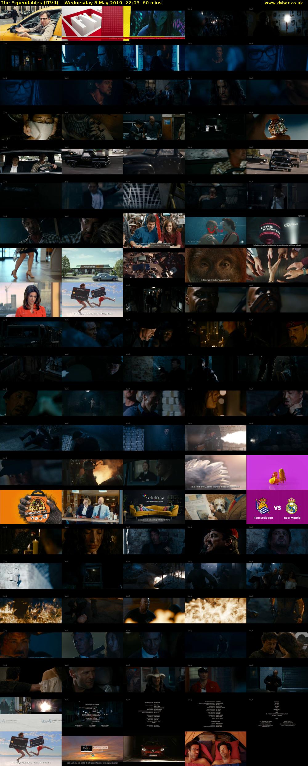 The Expendables (ITV4) Wednesday 8 May 2019 22:05 - 23:05