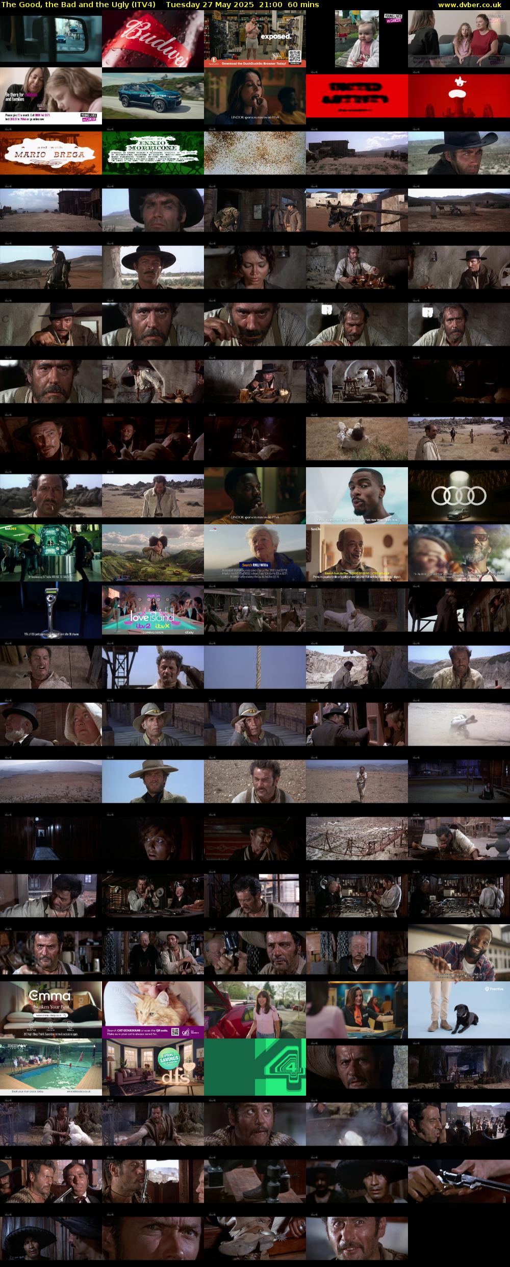 The Good, the Bad and the Ugly (ITV4) Tuesday 27 May 2025 21:00 - 22:00