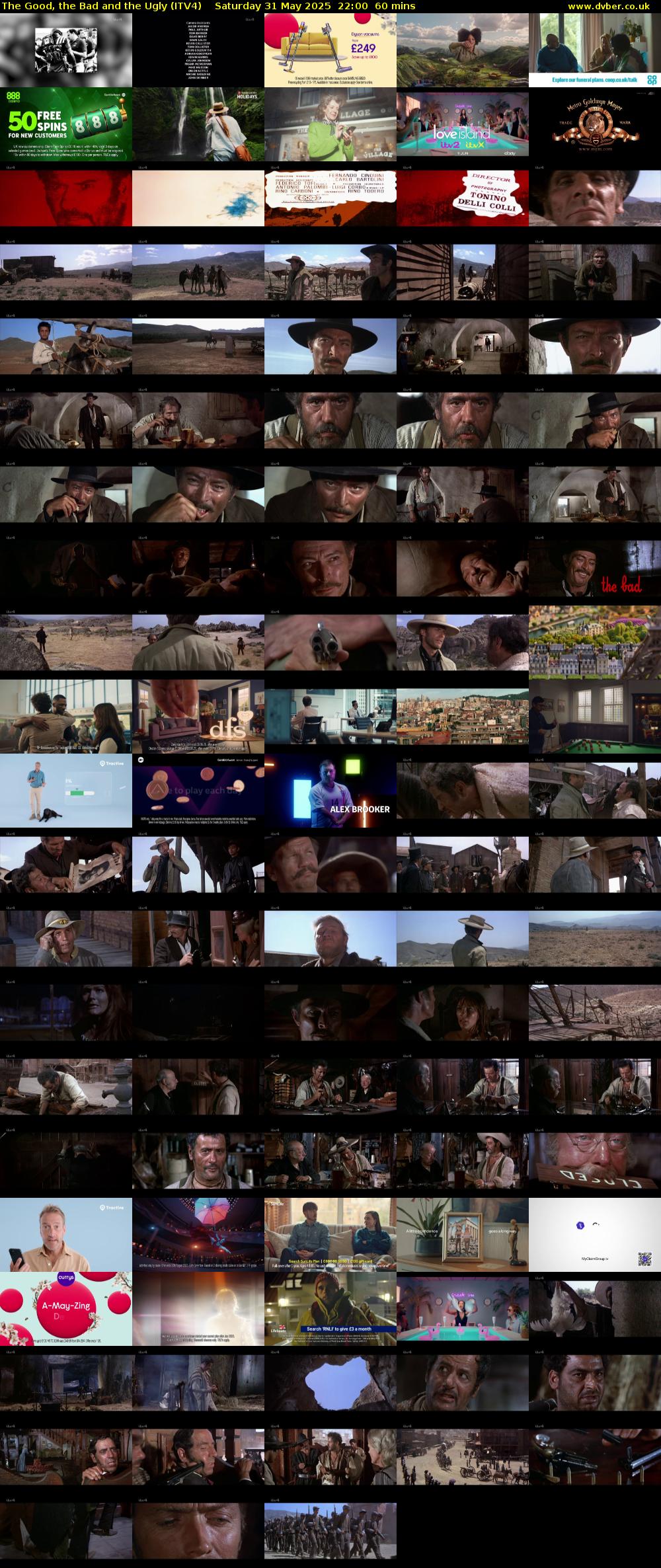 The Good, the Bad and the Ugly (ITV4) Saturday 31 May 2025 22:00 - 23:00