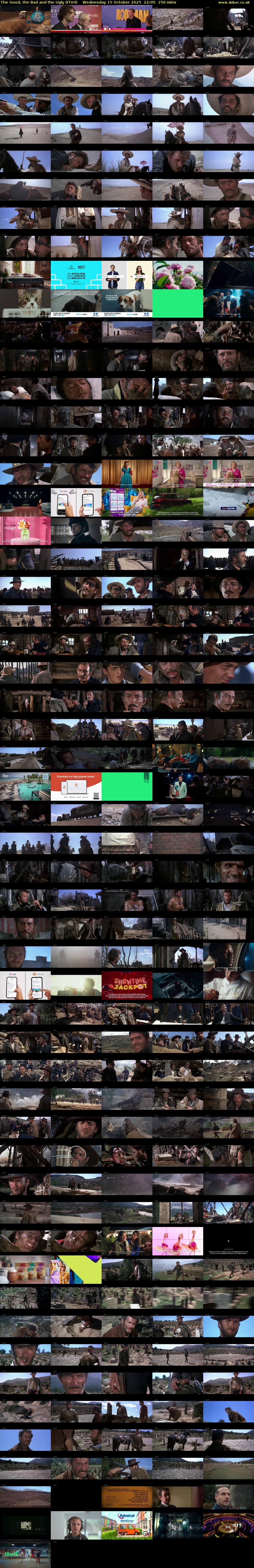 The Good, the Bad and the Ugly (ITV4) Wednesday 15 October 2025 22:05 - 00:35