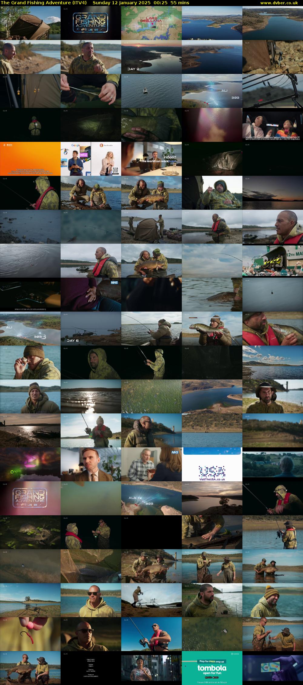 The Grand Fishing Adventure (ITV4) Sunday 12 January 2025 00:25 - 01:20