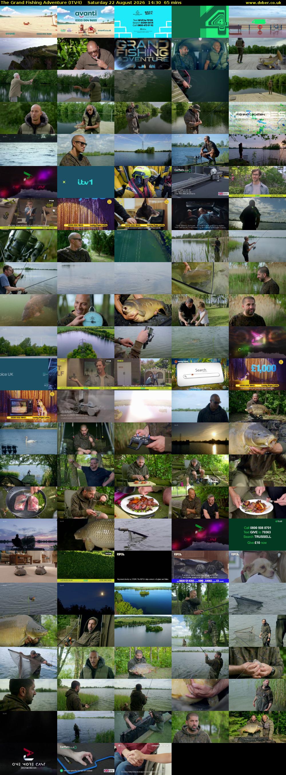 The Grand Fishing Adventure (ITV4) Saturday 22 August 2026 14:30 - 15:35