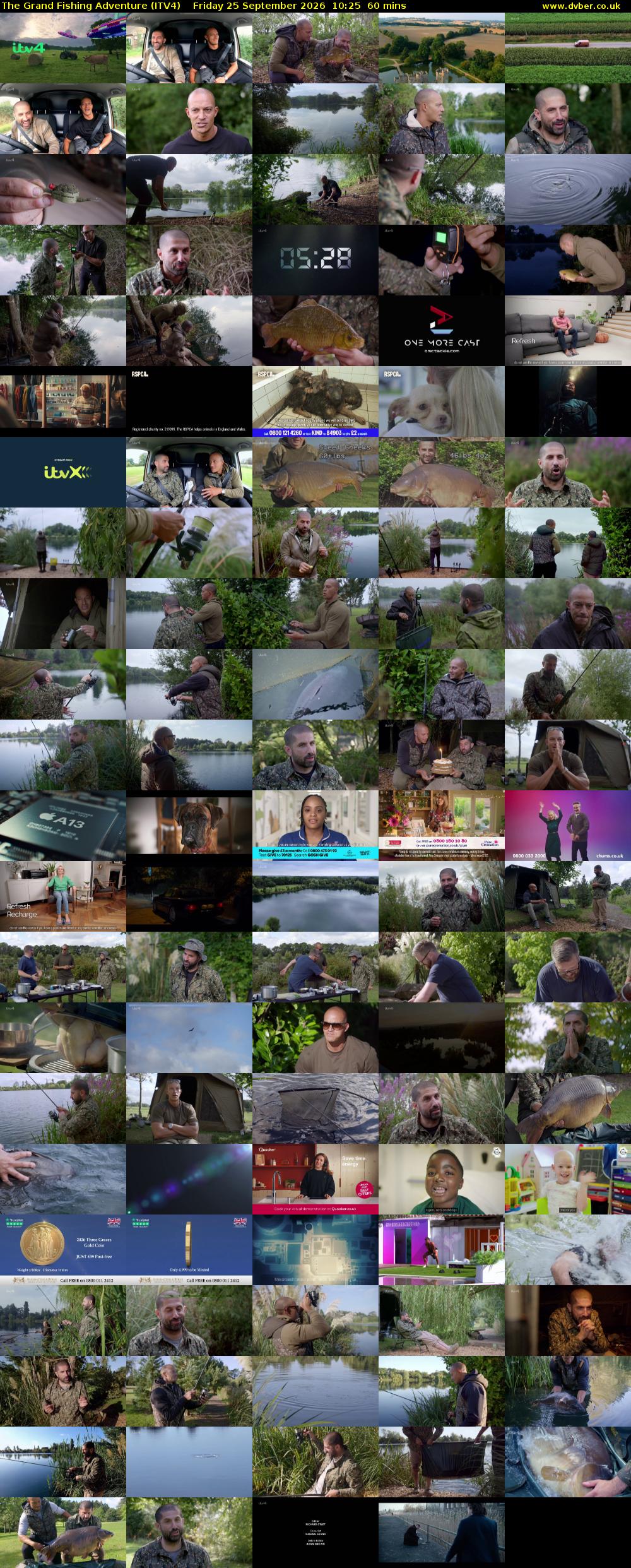 The Grand Fishing Adventure (ITV4) Friday 25 September 2026 10:25 - 11:25