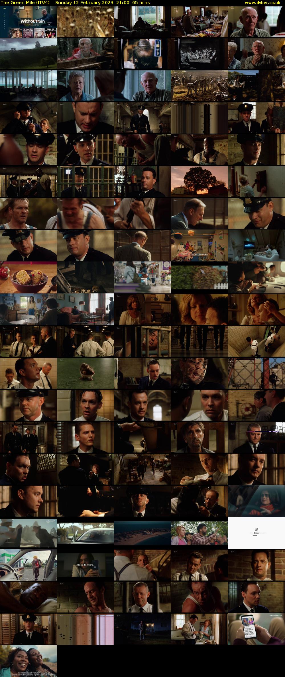 The Green Mile (ITV4) Sunday 12 February 2023 21:00 - 22:05