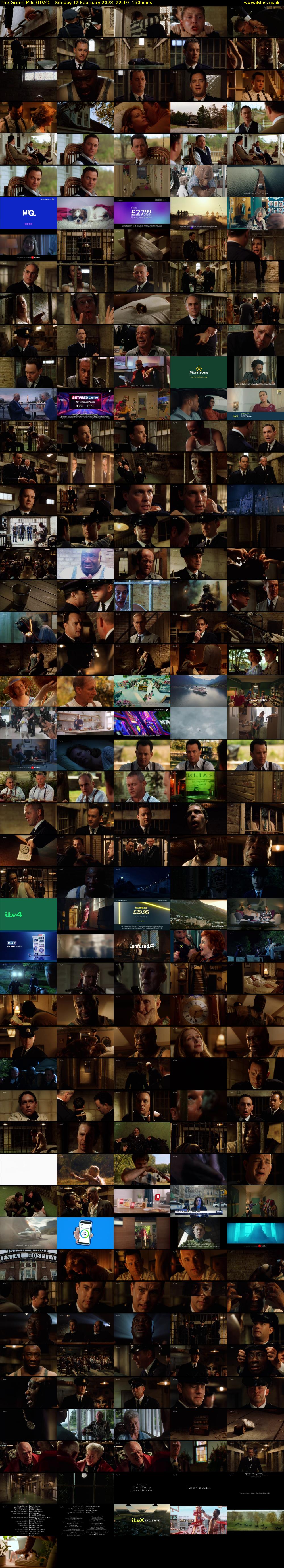 The Green Mile (ITV4) Sunday 12 February 2023 22:10 - 00:40