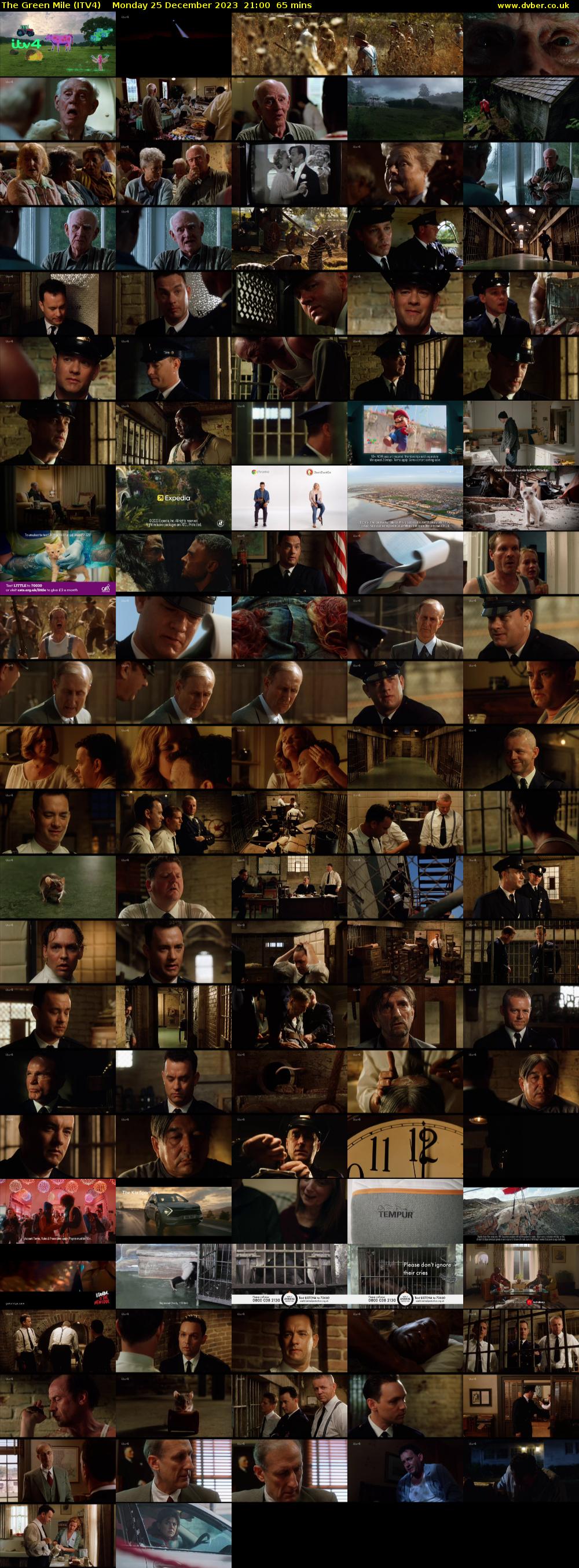 The Green Mile (ITV4) Monday 25 December 2023 21:00 - 22:05