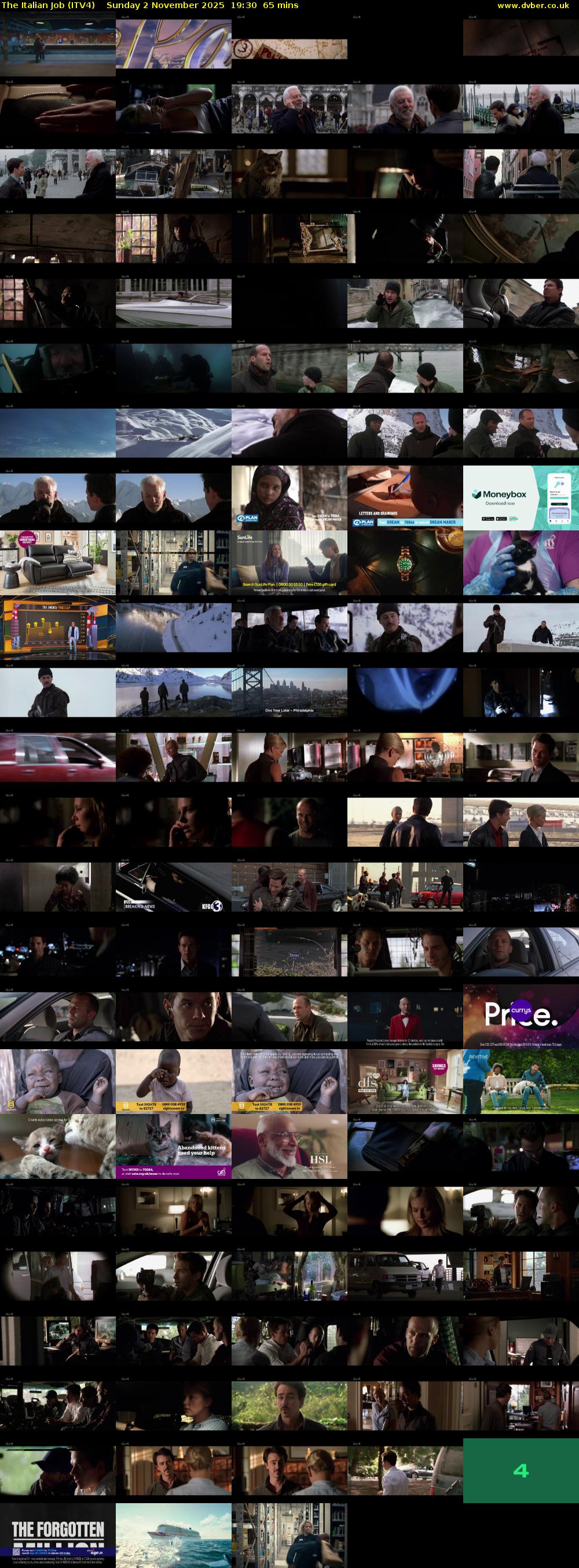The Italian Job (ITV4) Sunday 2 November 2025 19:30 - 20:35