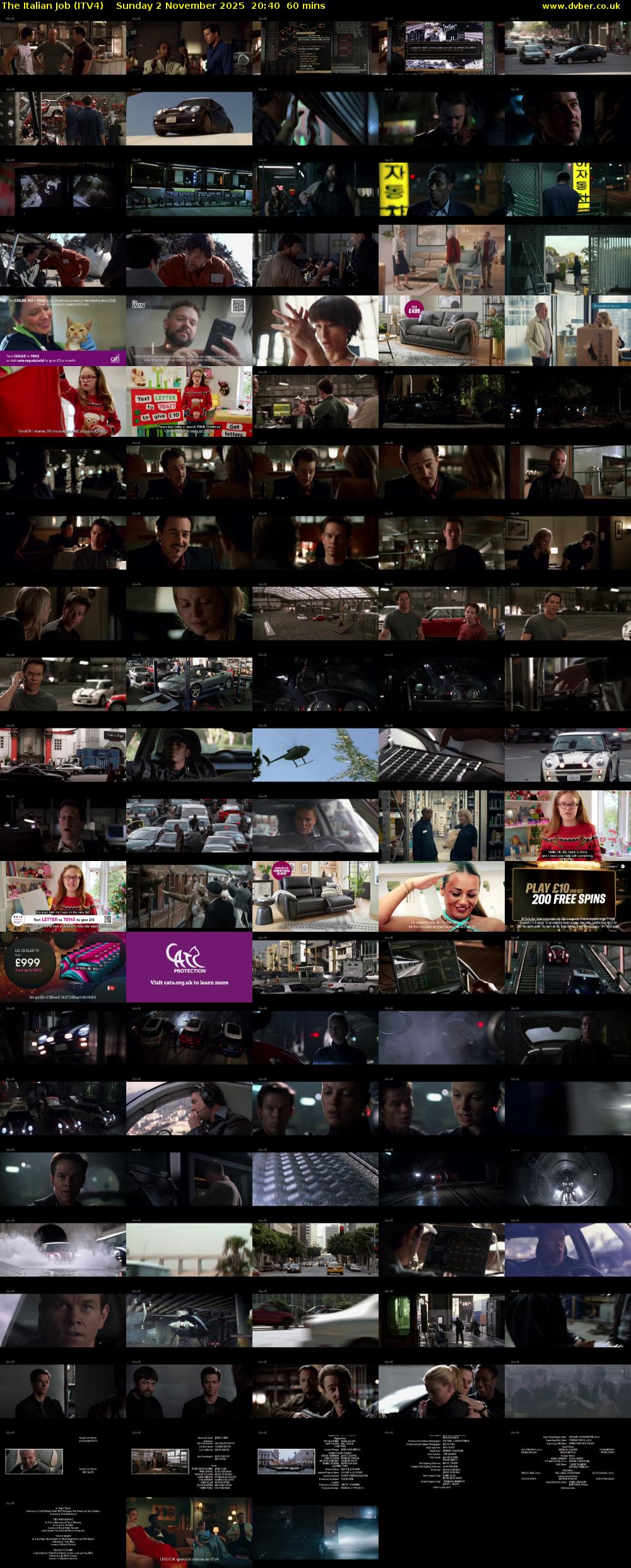 The Italian Job (ITV4) Sunday 2 November 2025 20:40 - 21:40