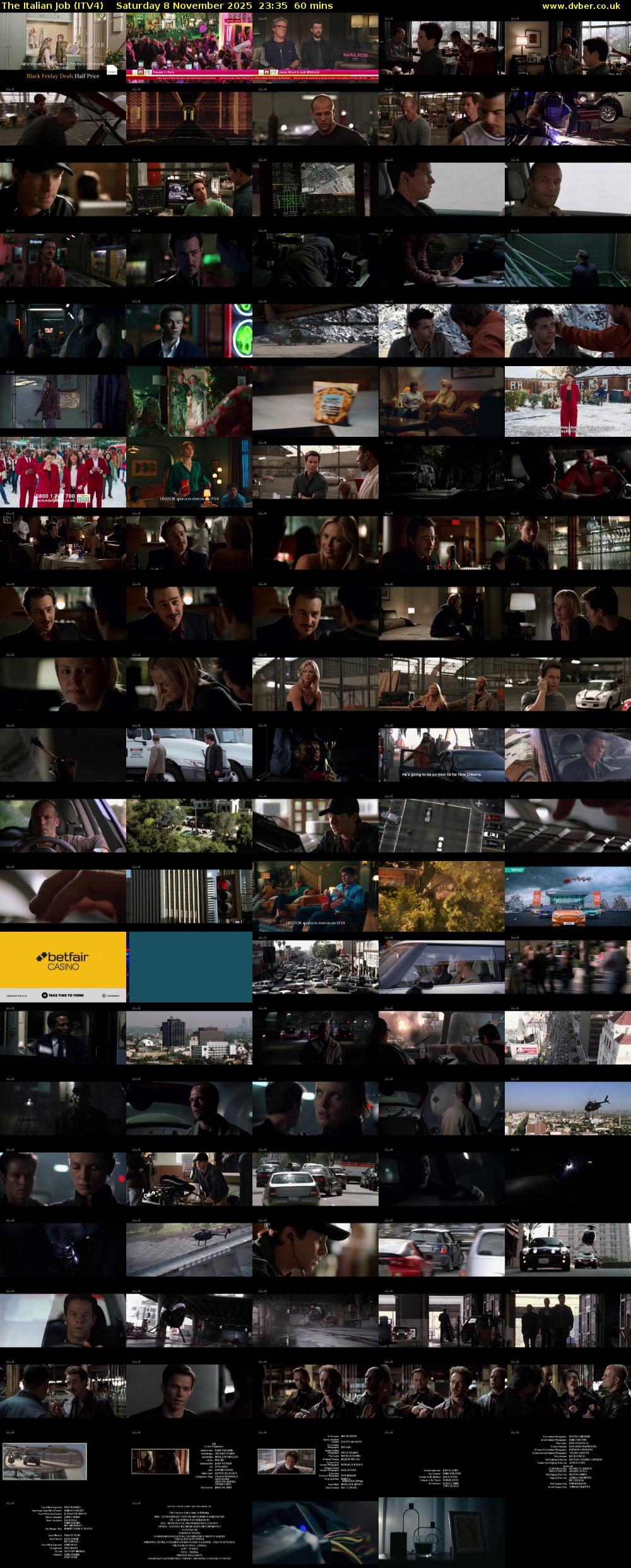 The Italian Job (ITV4) Saturday 8 November 2025 23:35 - 00:35