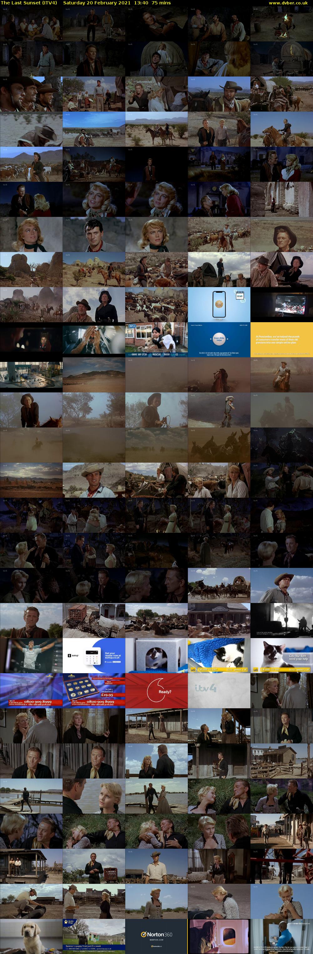 The Last Sunset (ITV4) Saturday 20 February 2021 13:40 - 14:55