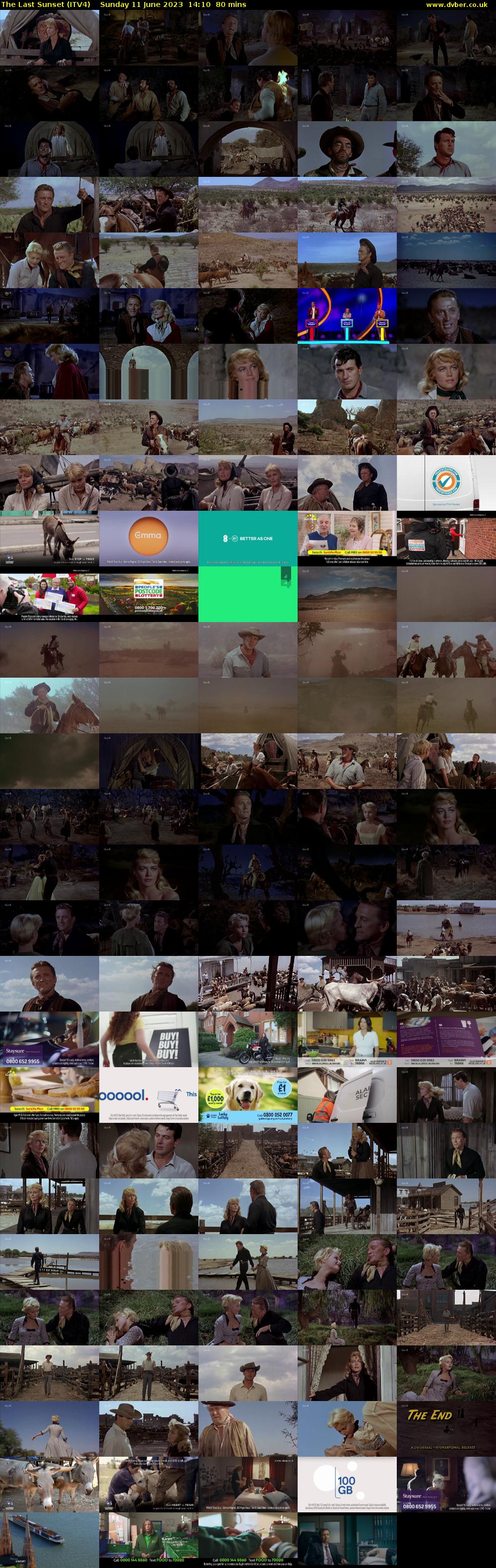 The Last Sunset (ITV4) Sunday 11 June 2023 14:10 - 15:30