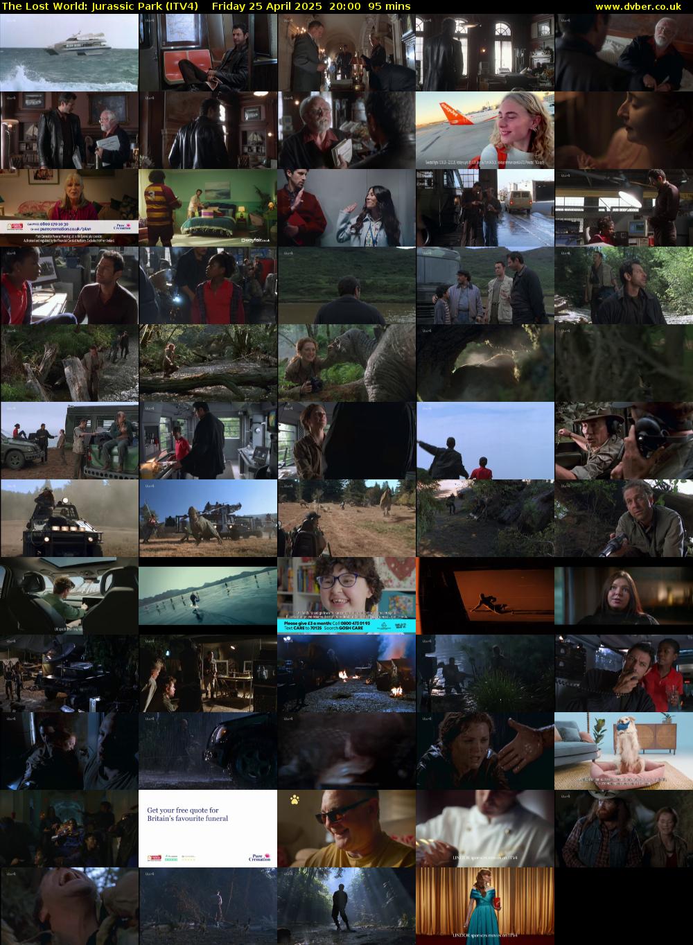 The Lost World: Jurassic Park (ITV4) Friday 25 April 2025 20:00 - 21:35