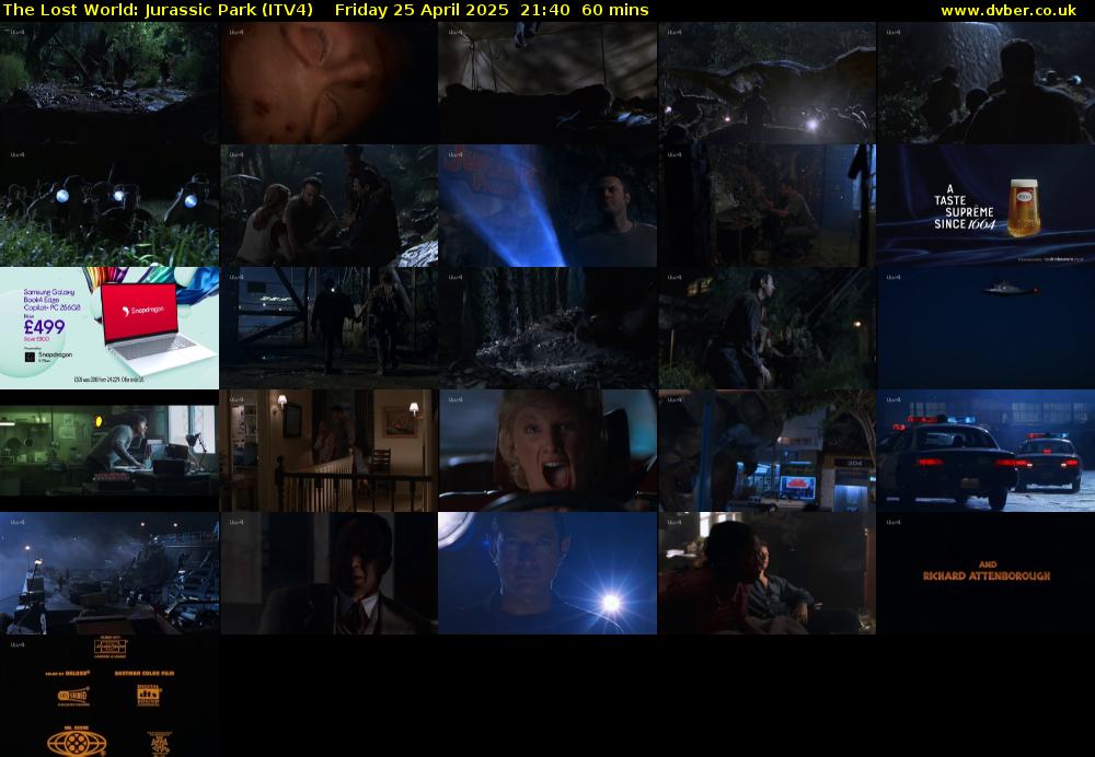 The Lost World: Jurassic Park (ITV4) Friday 25 April 2025 21:40 - 22:40