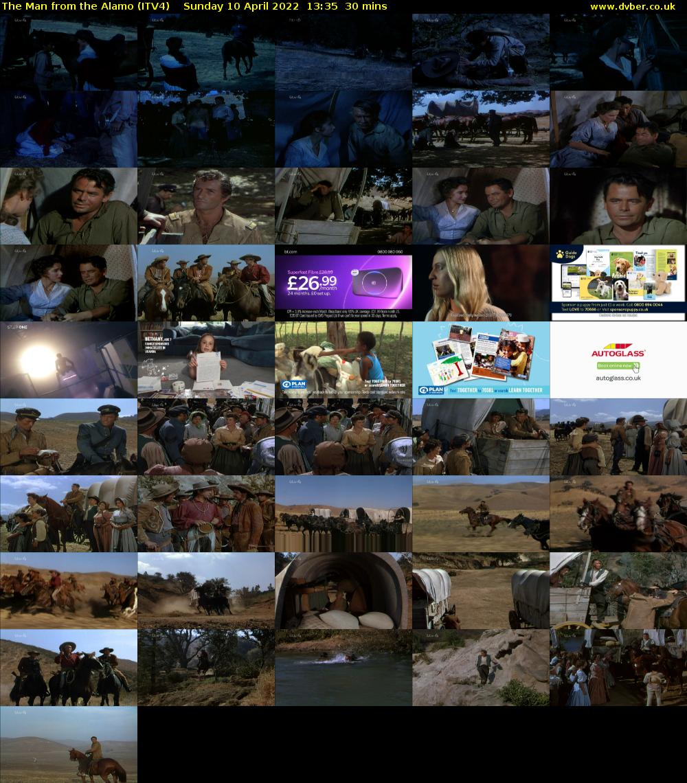 The Man from the Alamo (ITV4) Sunday 10 April 2022 13:35 - 14:05