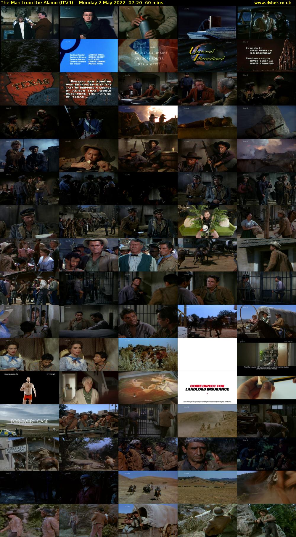 The Man from the Alamo (ITV4) Monday 2 May 2022 07:20 - 08:20