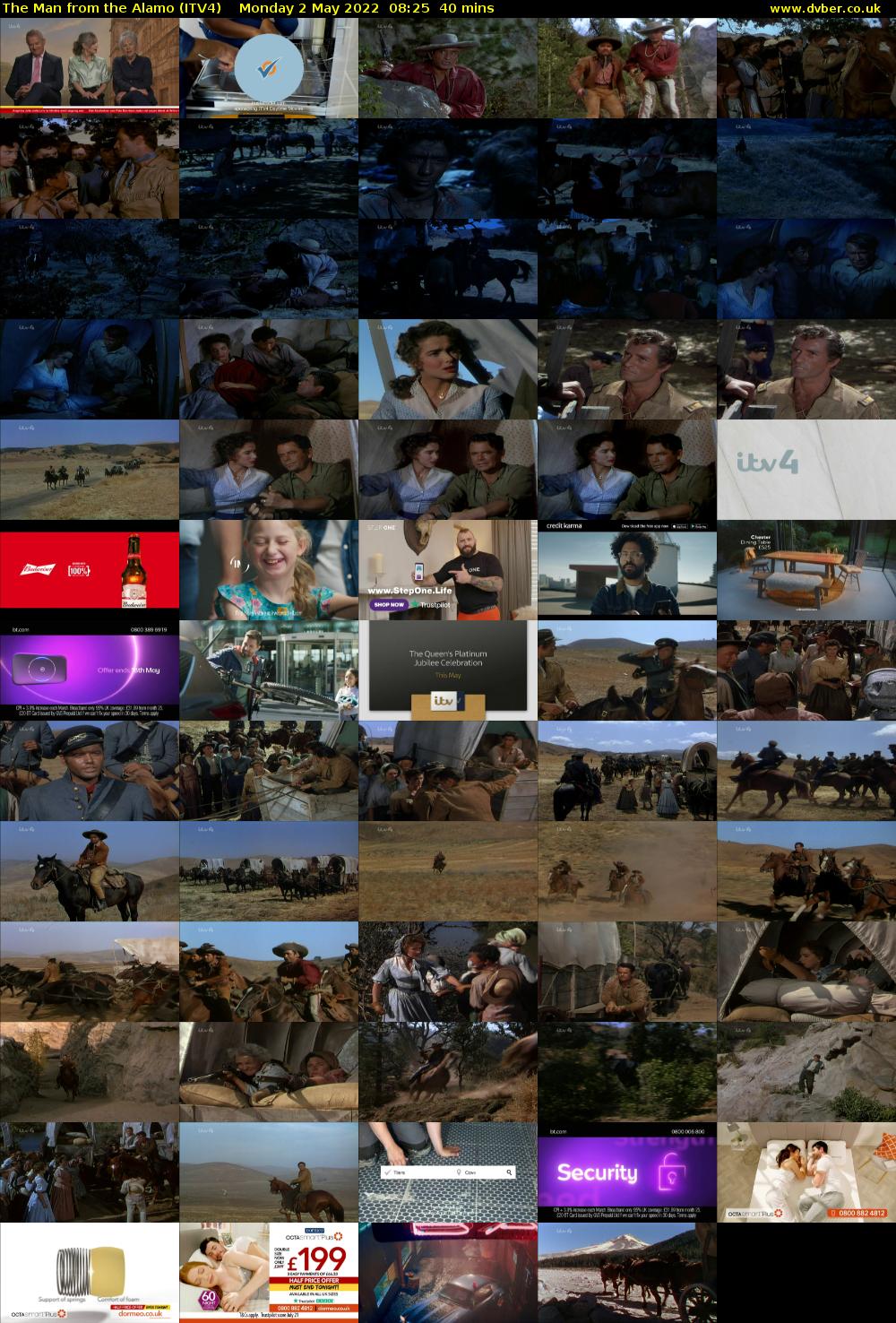 The Man from the Alamo (ITV4) Monday 2 May 2022 08:25 - 09:05