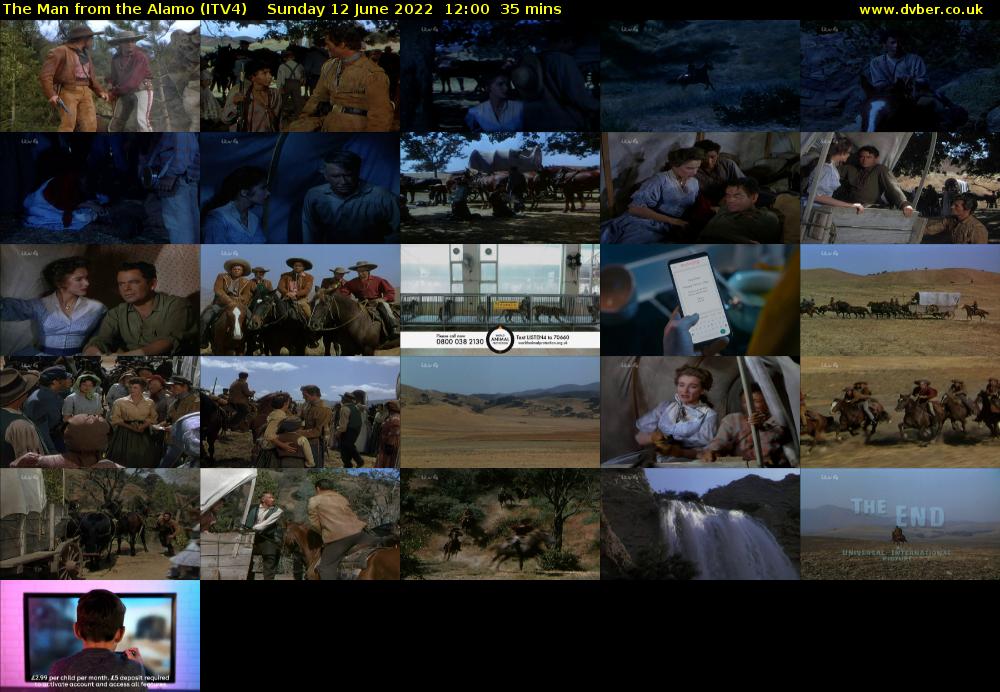 The Man from the Alamo (ITV4) Sunday 12 June 2022 12:00 - 12:35