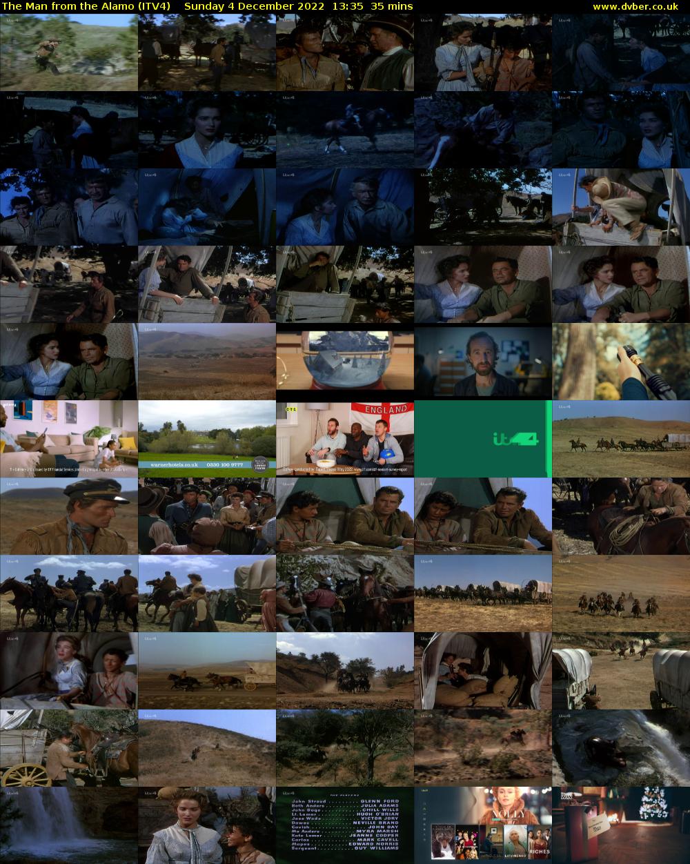 The Man from the Alamo (ITV4) Sunday 4 December 2022 13:35 - 14:10