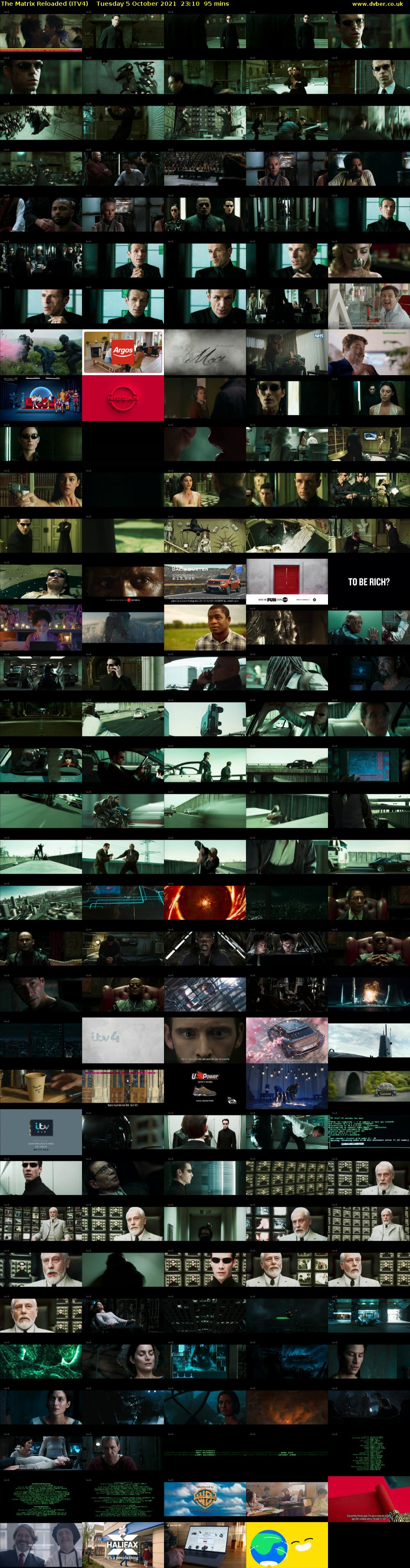 The Matrix Reloaded (ITV4) Tuesday 5 October 2021 23:10 - 00:45