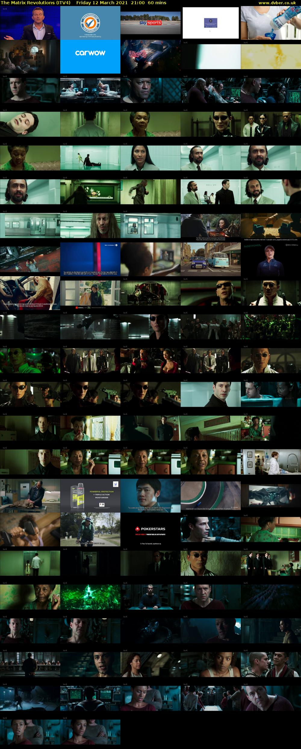 The Matrix Revolutions (ITV4) Friday 12 March 2021 21:00 - 22:00