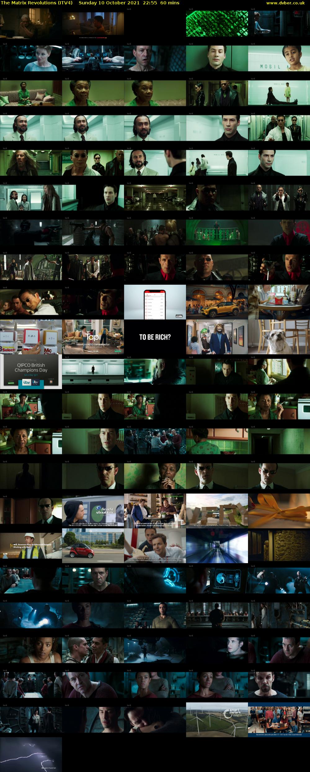 The Matrix Revolutions (ITV4) Sunday 10 October 2021 22:55 - 23:55