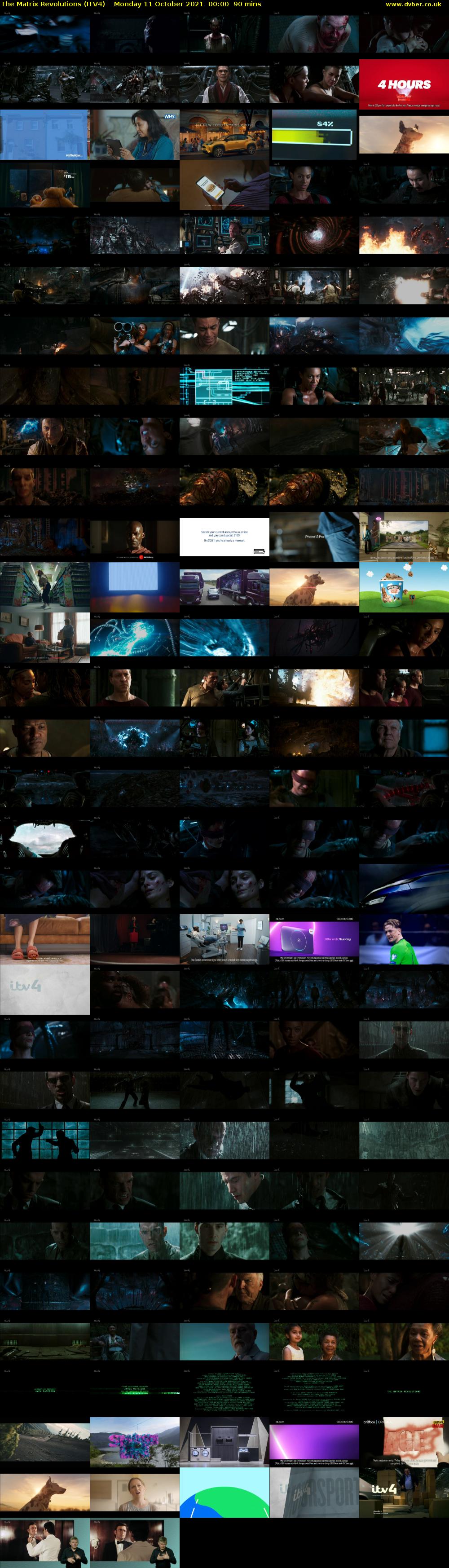 The Matrix Revolutions (ITV4) Monday 11 October 2021 00:00 - 01:30