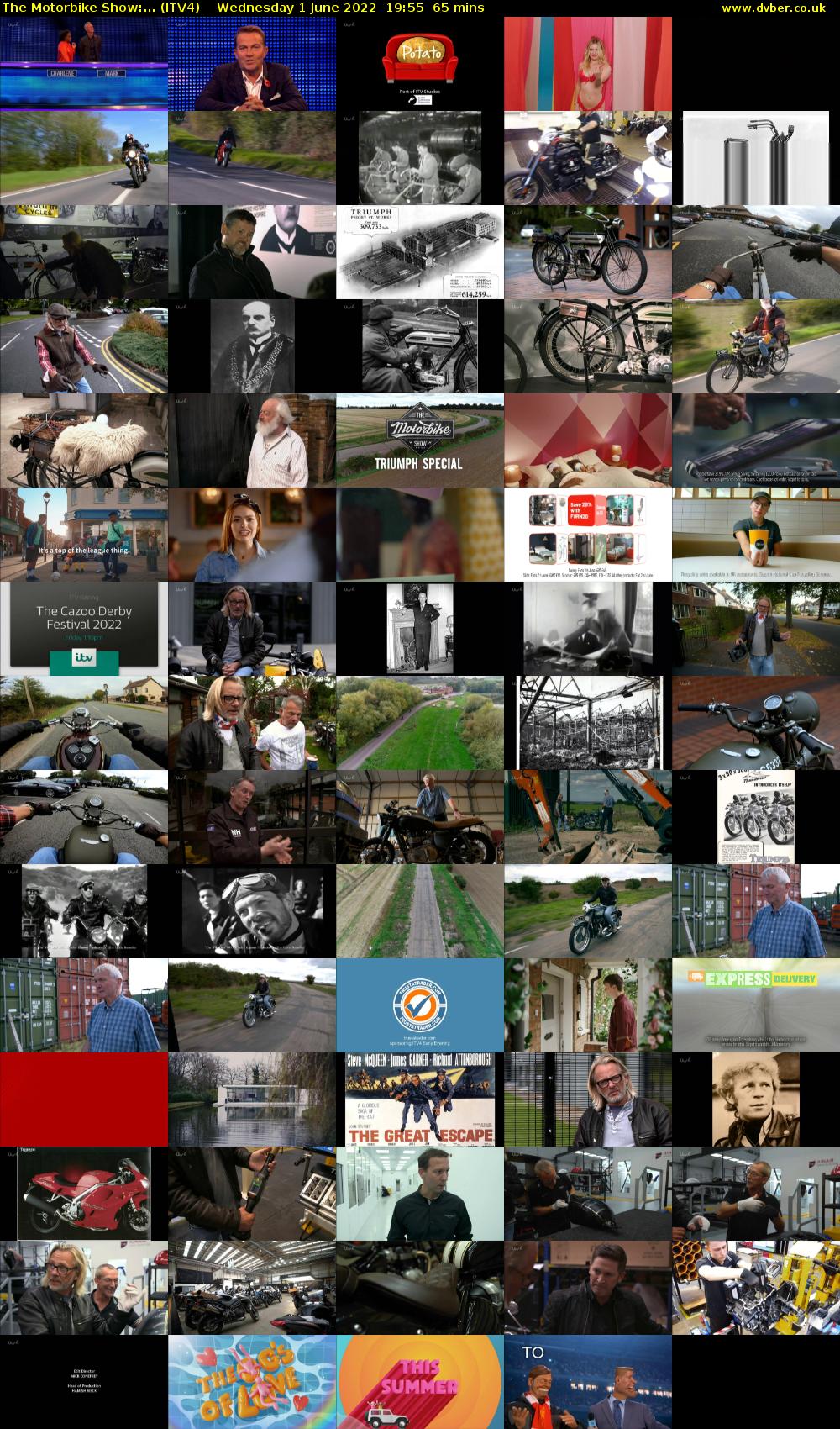 The Motorbike Show:... (ITV4) Wednesday 1 June 2022 19:55 - 21:00