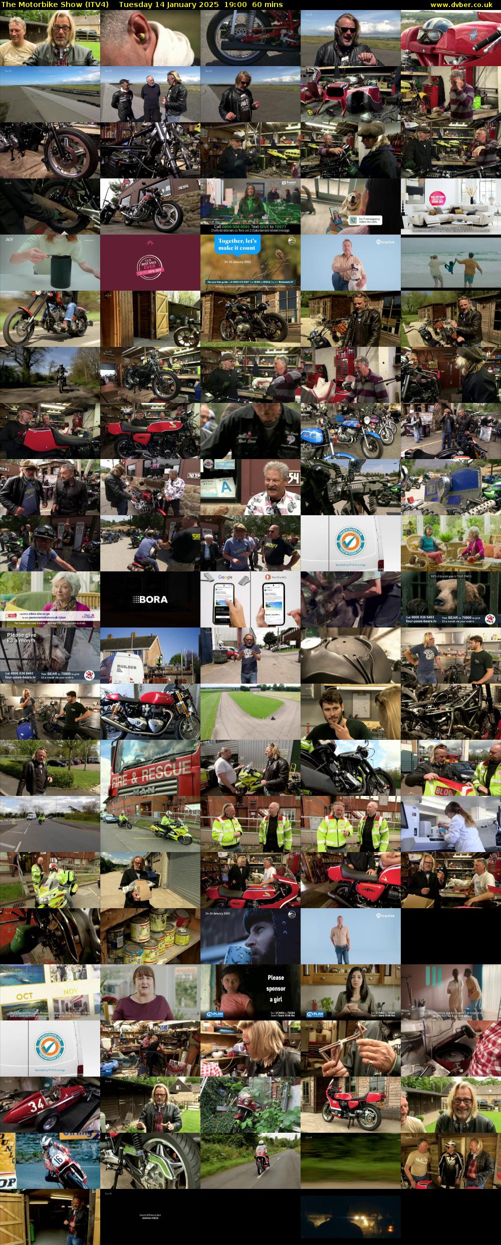 The Motorbike Show (ITV4) Tuesday 14 January 2025 19:00 - 20:00