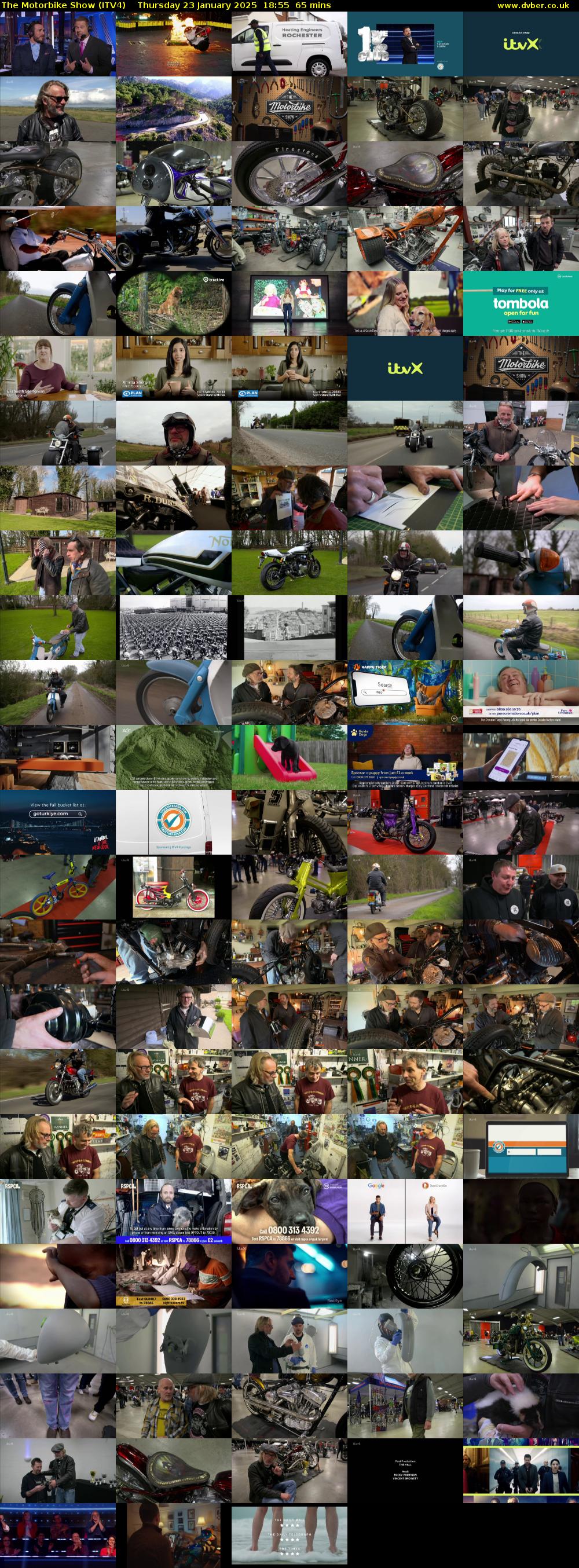 The Motorbike Show (ITV4) Thursday 23 January 2025 18:55 - 20:00