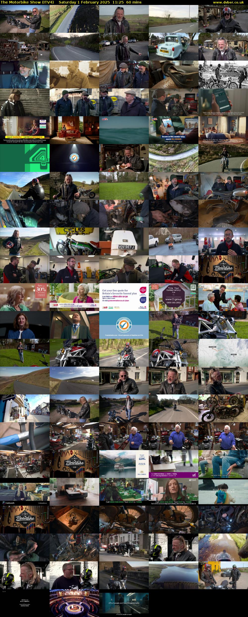 The Motorbike Show (ITV4) Saturday 1 February 2025 11:25 - 12:25