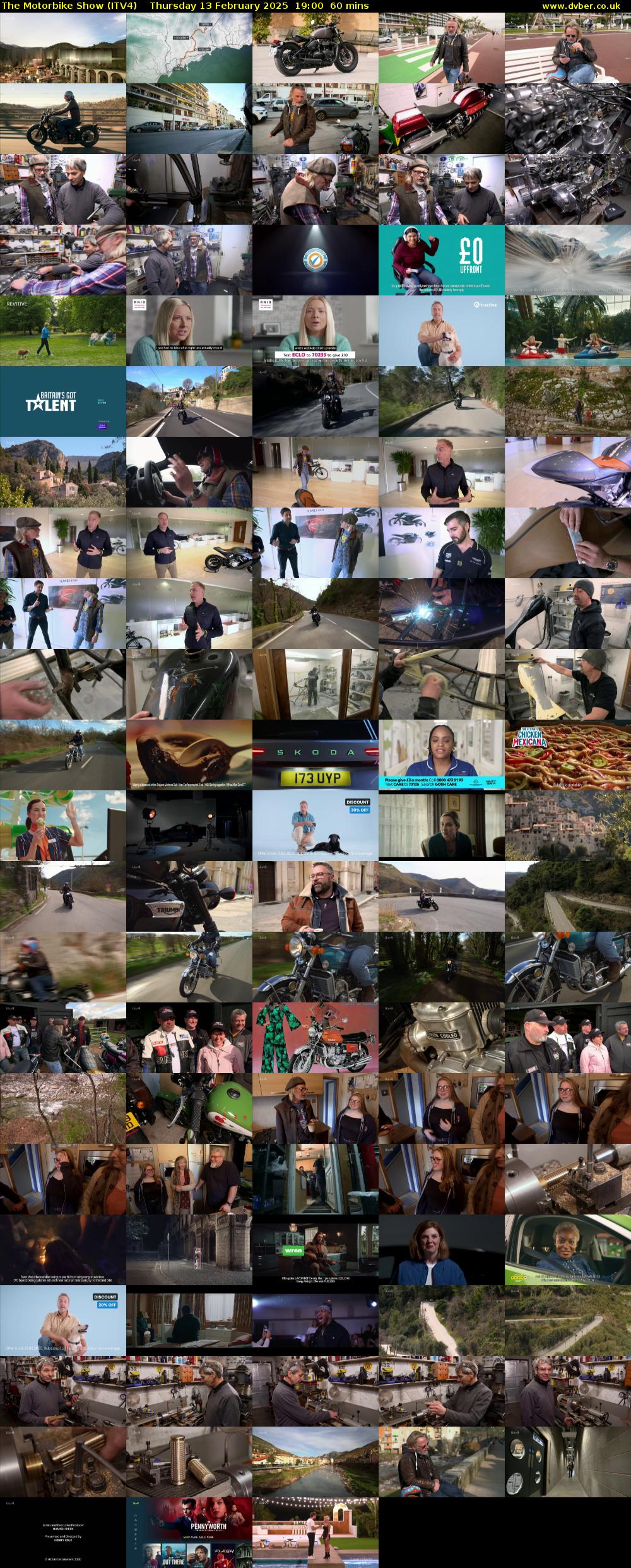The Motorbike Show (ITV4) Thursday 13 February 2025 19:00 - 20:00