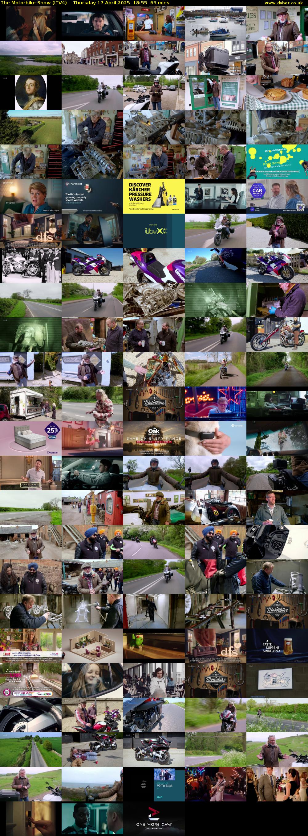 The Motorbike Show (ITV4) Thursday 17 April 2025 18:55 - 20:00
