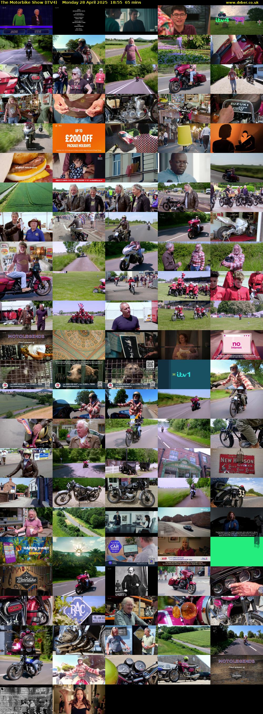 The Motorbike Show (ITV4) Monday 28 April 2025 18:55 - 20:00
