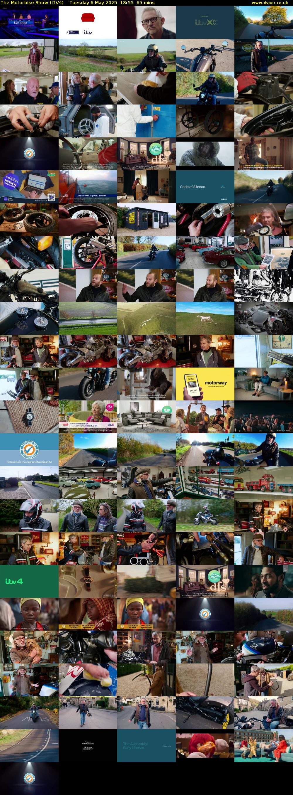 The Motorbike Show (ITV4) Tuesday 6 May 2025 18:55 - 20:00
