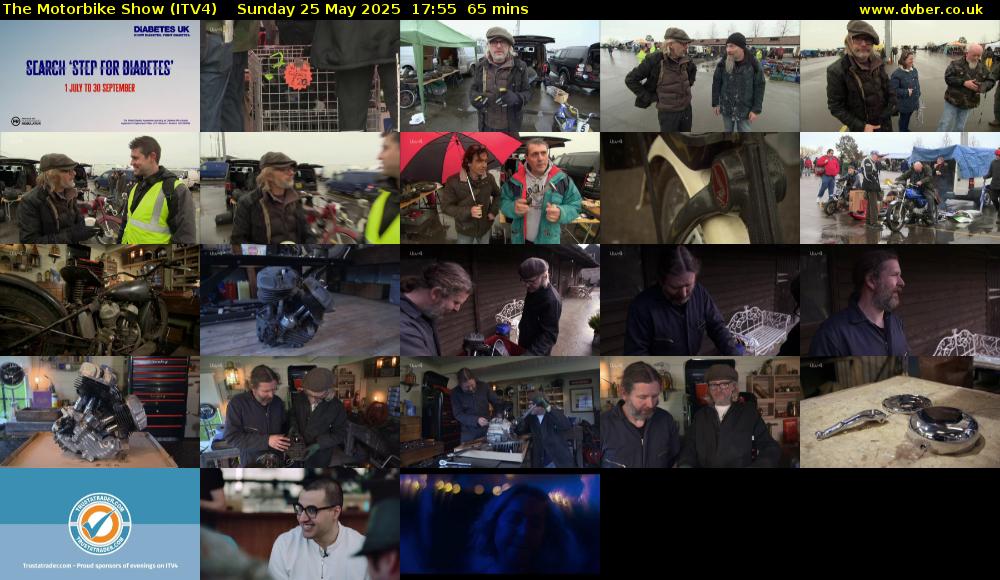 The Motorbike Show (ITV4) Sunday 25 May 2025 17:55 - 19:00