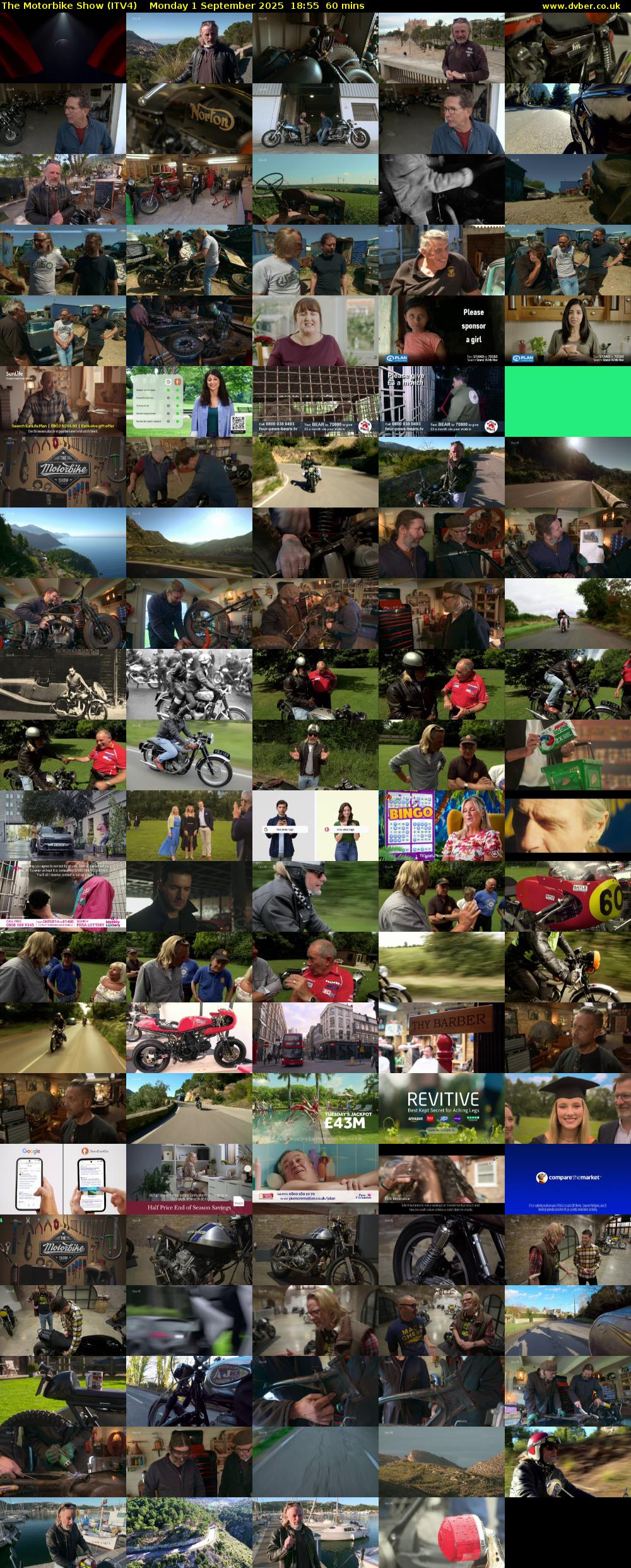 The Motorbike Show (ITV4) Monday 1 September 2025 18:55 - 19:55