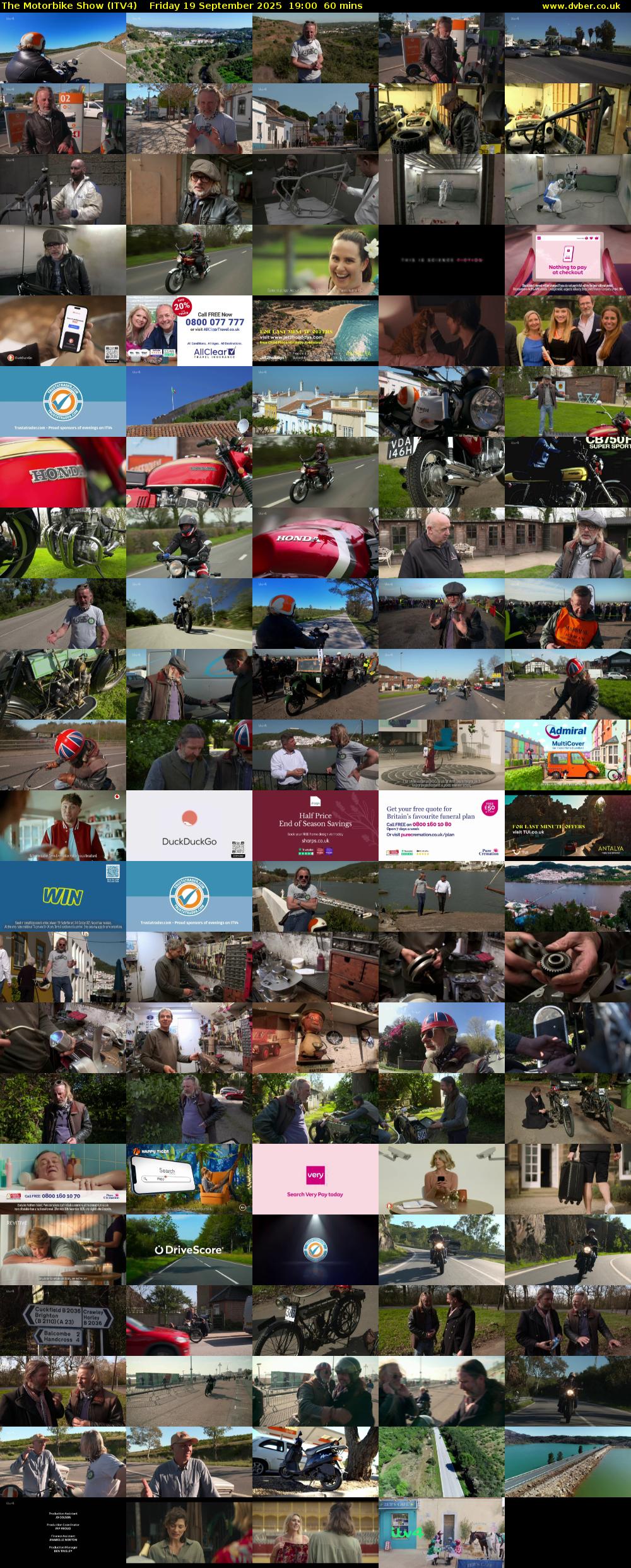 The Motorbike Show (ITV4) Friday 19 September 2025 19:00 - 20:00