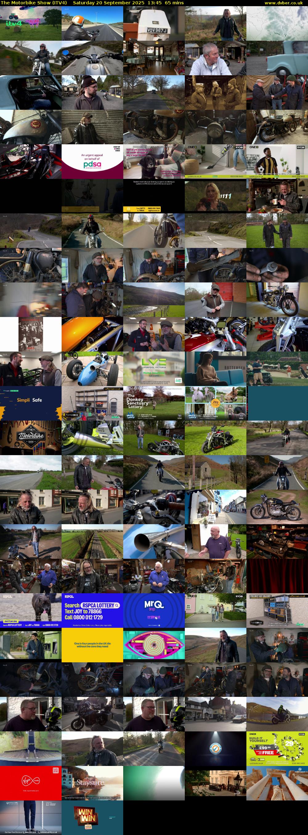 The Motorbike Show (ITV4) Saturday 20 September 2025 13:45 - 14:50