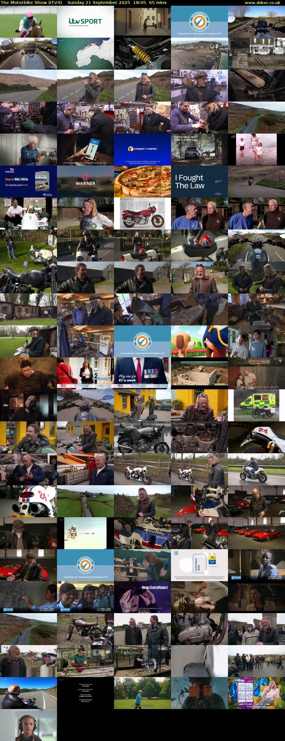 The Motorbike Show (ITV4) Sunday 21 September 2025 18:05 - 19:10