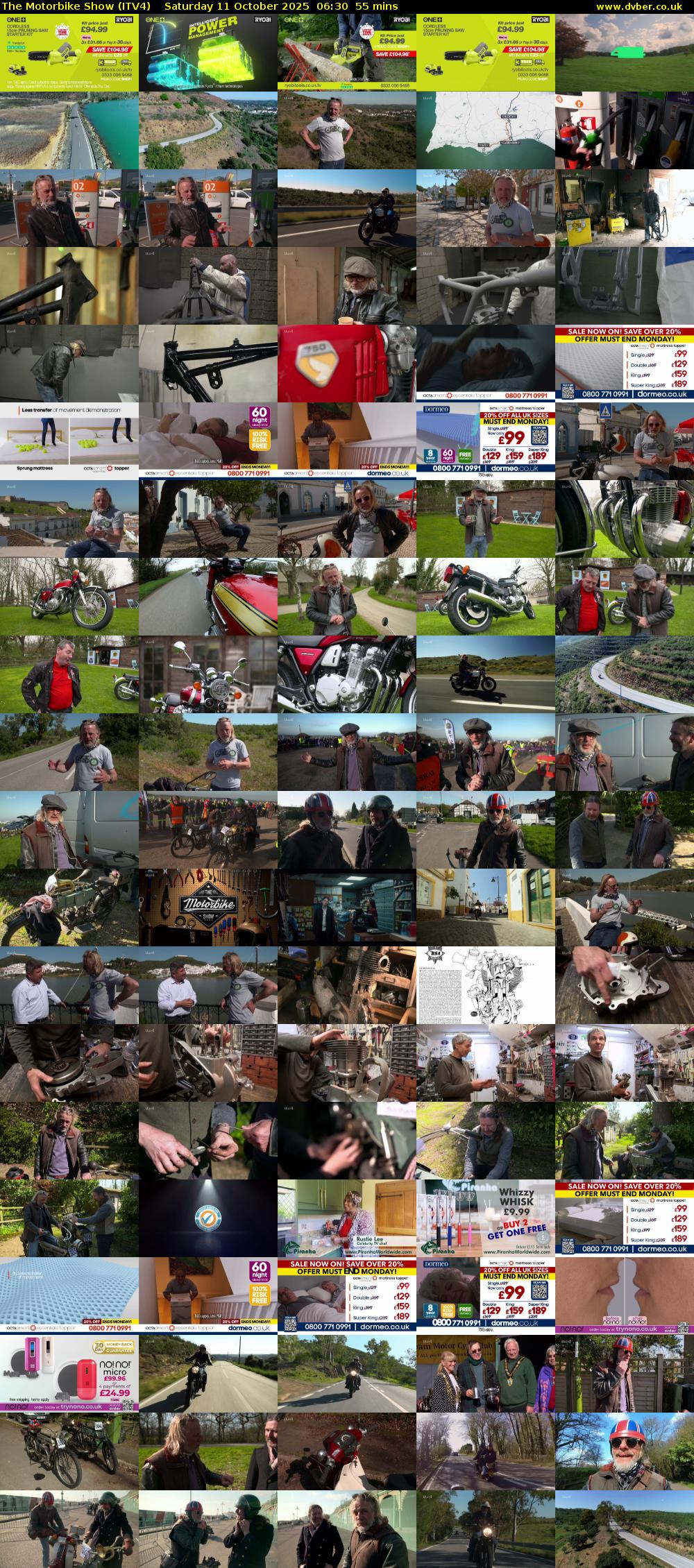The Motorbike Show (ITV4) Saturday 11 October 2025 06:30 - 07:25