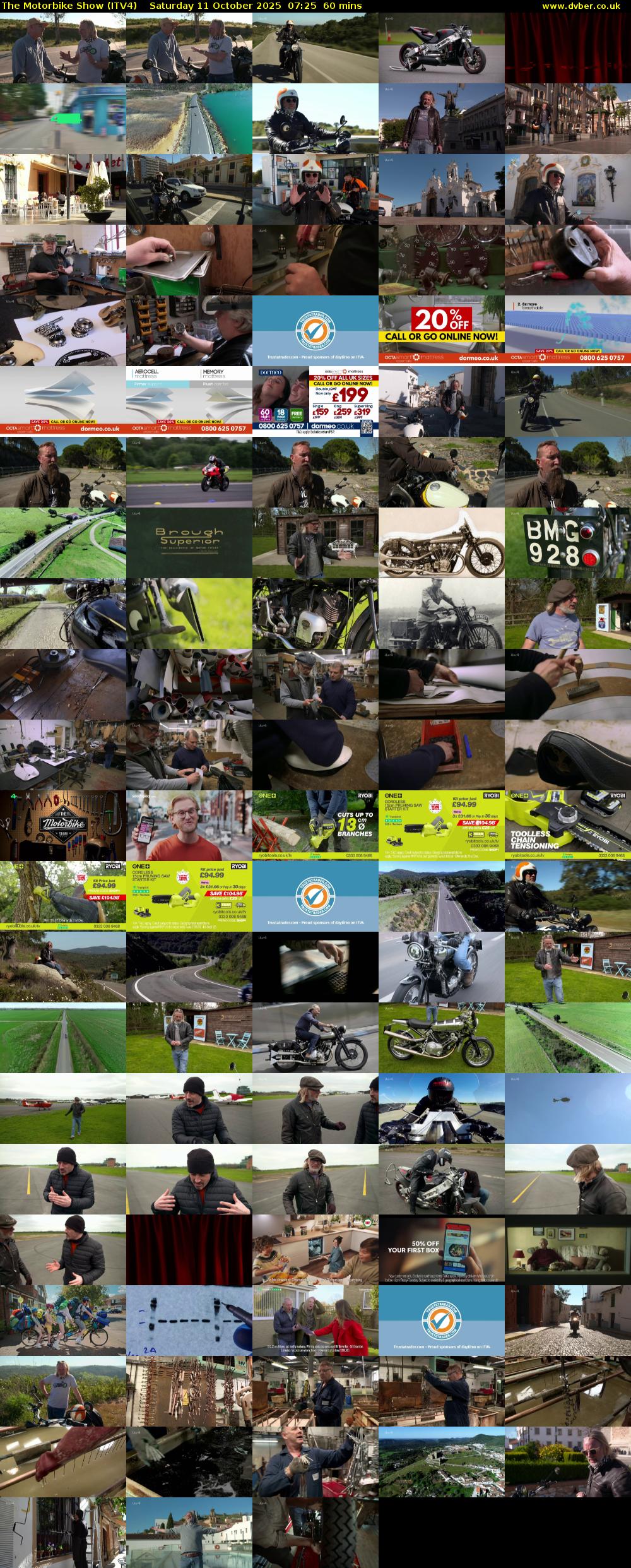The Motorbike Show (ITV4) Saturday 11 October 2025 07:25 - 08:25
