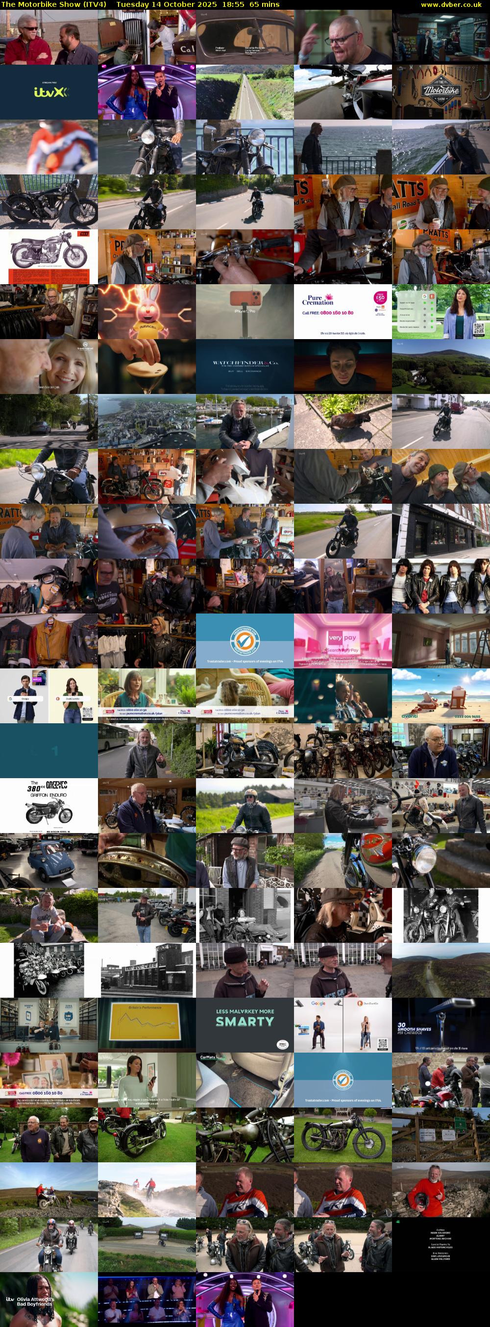 The Motorbike Show (ITV4) Tuesday 14 October 2025 18:55 - 20:00