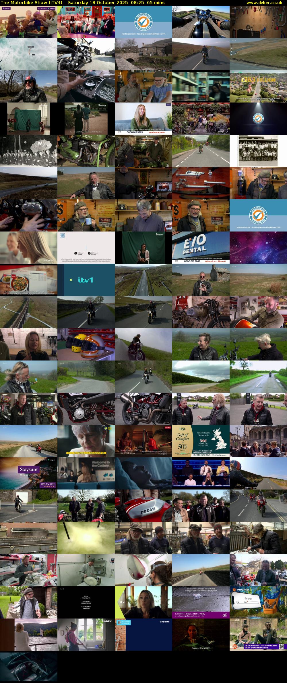 The Motorbike Show (ITV4) Saturday 18 October 2025 08:25 - 09:30