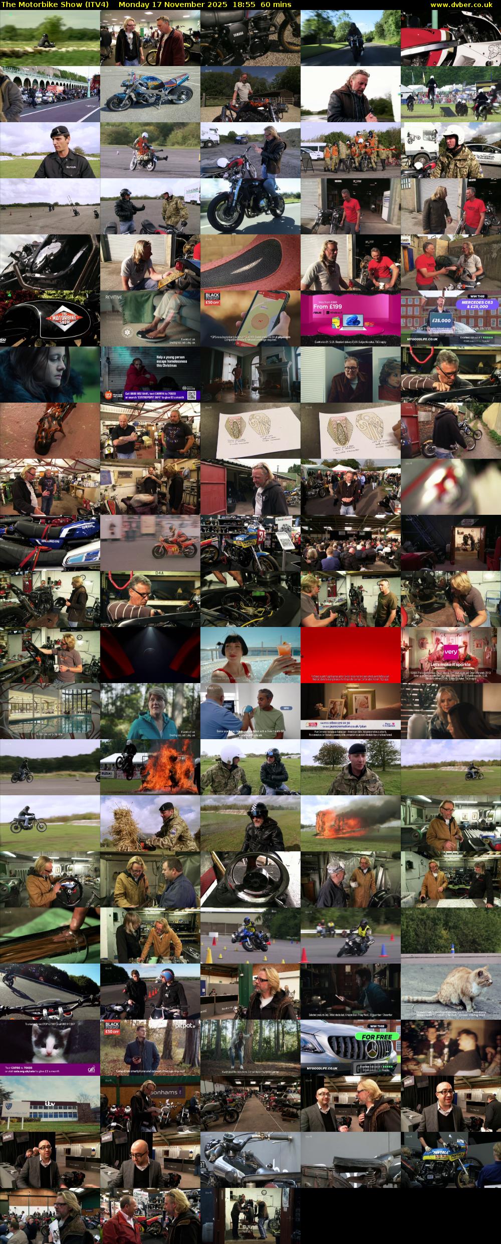 The Motorbike Show (ITV4) Monday 17 November 2025 18:55 - 19:55